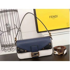 Geantă Fendi Baguette Ff Crossbody Negru Albastru