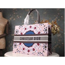 Geantă Dior Book Tote Kaleidioscopic Albastră Roz