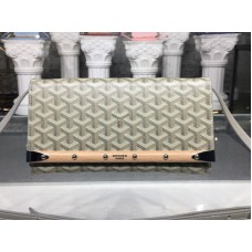 Geantă de mână Goyard Monte Carlo cu curea, gri deschis, PM