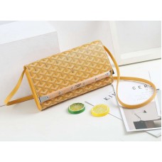 Geantă de mână Goyard Monte Carlo cu curea, galbenă, PM