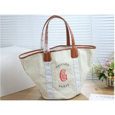 Geanta Goyard Belharra Biarritz reversibil alb