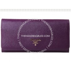 Portofel Prada Saffiano din piele violet