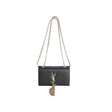 Geantă Yves Saint Laurent Mini Monogram din piele neagră originală