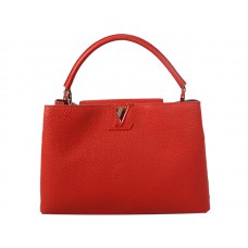 Geantă Louis Vuitton Capucines Mm Roșie