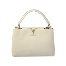 Geantă Louis Vuitton Capucines, crem, mm