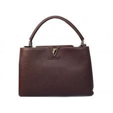 Geantă Louis Vuitton Capucines Mm Purple Închis