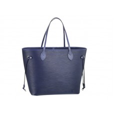 Geantă Louis Vuitton Epi Leather Neverfull MM Albastru închis