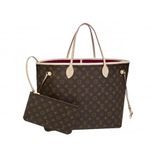 Geantă Louis Vuitton Monogram Neverfull GM Fuchsia