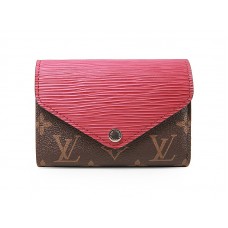 Portofel compact Louis Vuitton Monogram Marie-Lou fuchsia