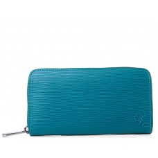 Louis Vuitton Epi Leather Zippy Organizer albastru