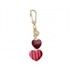 Suport chei Louis Vuitton Heart Stripes roșu