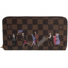 Portofel Louis Vuitton Damier Ebene Zippy Illustre