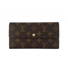 Portofel Louis Vuitton Monogram Sarah, model floral, roz