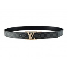 Curea Louis Vuitton Initiales Damier Graphite