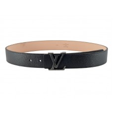 Curea din piele Louis Vuitton Initiales Taiga Slate