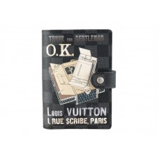 Husă pentru agendă cu inel mic Louis Vuitton Damier Graphite