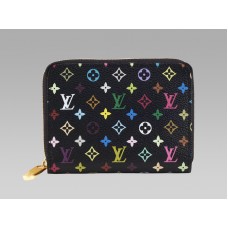Portofel Louis Vuitton Monogram Multicolore Black Zippy Grenade