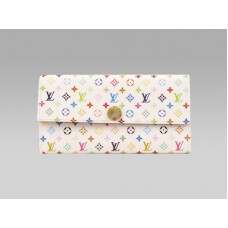 Portofel Louis Vuitton Monogram Multicolore Sarah Alb Grenade