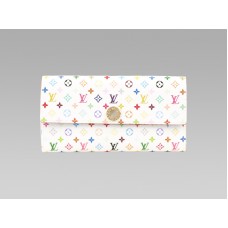 Portofel Louis Vuitton Monogram Multicolore White Sarah Raisin
