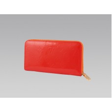 Portofel Louis Vuitton Monogram Vernis Zippy, portocaliu apus de soare