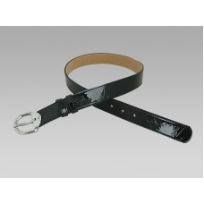 Curea Louis Vuitton Monogram Vernis neagră cu cataramă argintie