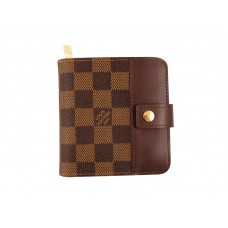 Portofel compact cu fermoar Louis Vuitton Damier