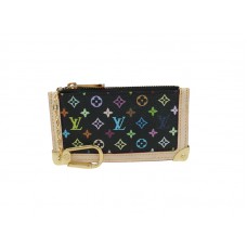 Louis Vuitton Husă pentru chei neagră multicoloră