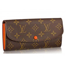 Portofel Louis Vuitton Monogram Emilie Roșu Chili