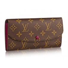 Portofel Louis Vuitton Monogram Emilie fuchsia