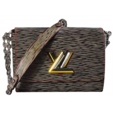 Geantă Louis Vuitton Epi Leather Twist Mm Denim Negru