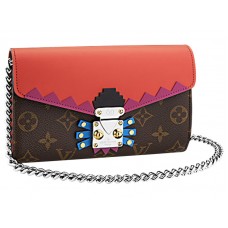 Portofel cu lanț din pânză cu monogramă Louis Vuitton Totem
