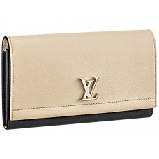 Portofel Louis Vuitton Lockme Ii Vanille Noir