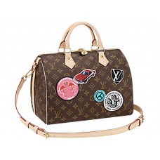 Geantă Louis Vuitton Monogram Canvas Speedy Bandouliere 30 World Tour