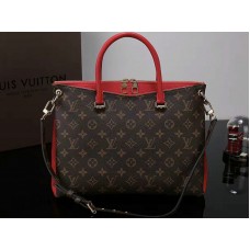 Geantă Louis Vuitton Monogram Canvas Pallas Red
