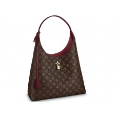 Geantă Louis Vuitton Flower Hobo Canvas Monogram Bordeaux m43547