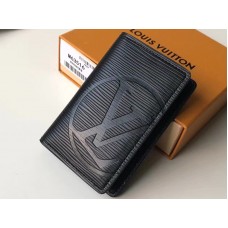 Louis Vuitton Organizator de buzunar din piele Epi Negru m63516