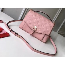 Geantă Louis Vuitton Monogram Empreinte din piele alb BB roz pudrat m43674