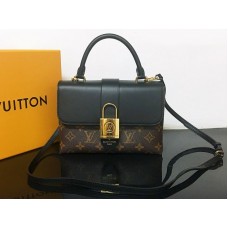 Geantă Louis Vuitton Monogram Canvas cu un mâner și clapă, neagră m53311