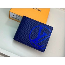 Portofel multiplu Louis Vuitton Epi din piele, albastru m67907