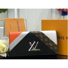 Portofel Louis Vuitton Epi Leather Twist, negru, maro deschis, m60996