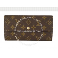 Portofel Louis Vuitton Monogram Sarah, albastru leopard, infinit